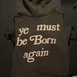 UA - KIDS SEE GHOSTS YE MUST BE BORN AGAIN HOODIE
